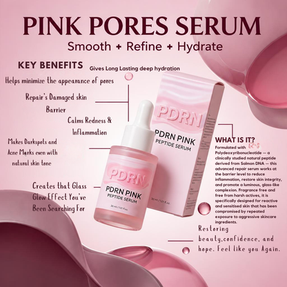 Pink Pores Repair & Glow Serum-Salmon PDRN